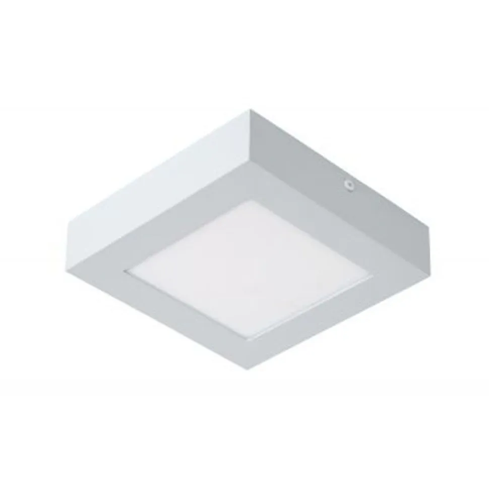 Lucide BRICE-LED - Plafonnière Badkamer - LED Dimb. - 1x15W 3000K - IP44 - Wit