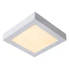 Lucide BRICE-LED - Plafonnière Badkamer - LED Dimb. - 1x22W 3000K - IP44 - Wit