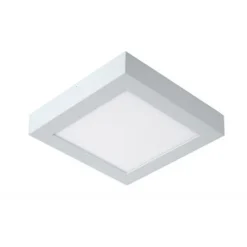 Lucide BRICE-LED - Plafonnière Badkamer - LED Dimb. - 1x22W 3000K - IP44 - Wit