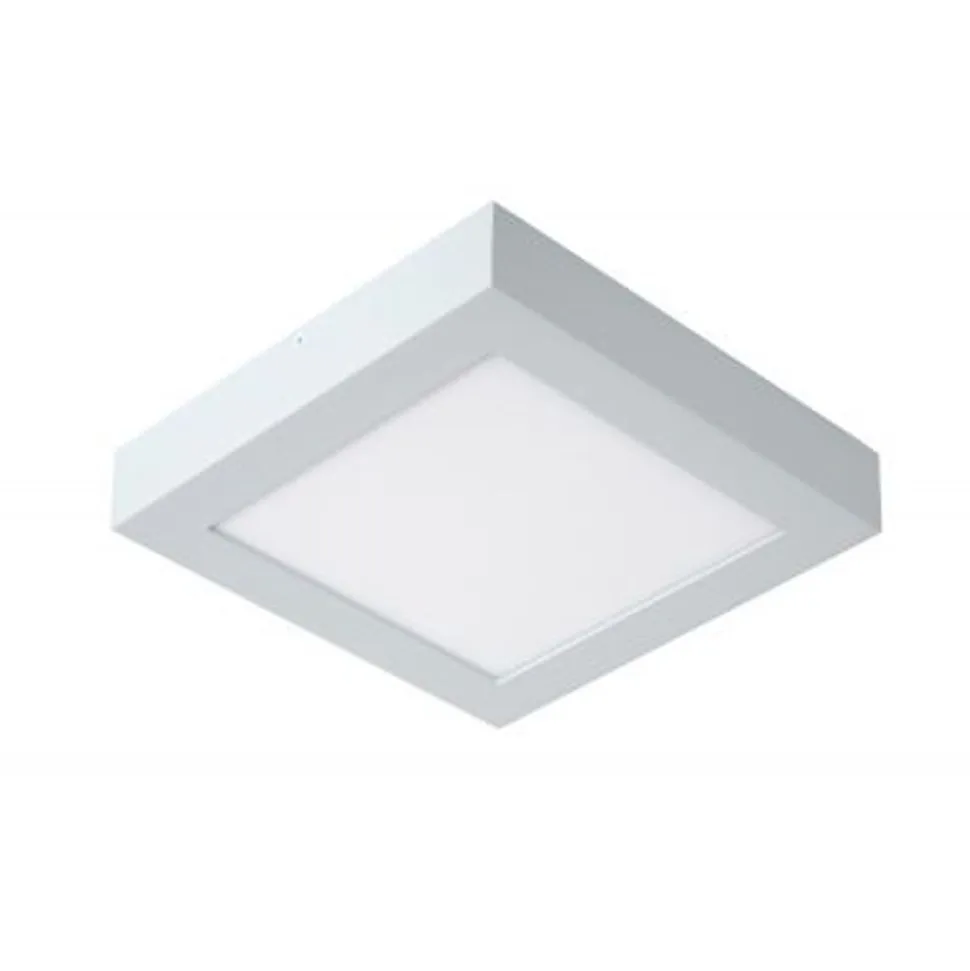 Lucide BRICE-LED - Plafonnière Badkamer - LED Dimb. - 1x22W 3000K - IP44 - Wit