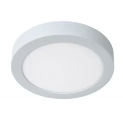 Lucide BRICE-LED - Plafonnière Badkamer - Ø 24 cm - LED Dimb. - 1x15W 3000K - IP44 - Wit