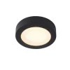 Lucide BRICE-LED - Plafonnière Badkamer - Ø 18 cm - LED Dimb. - 1x11W 3000K - IP44 - Zwart