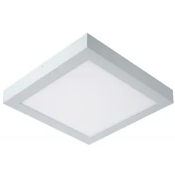 Lucide BRICE-LED - Plafonnière Badkamer - LED Dimb. - 1x30W 3000K - IP44 - Wit