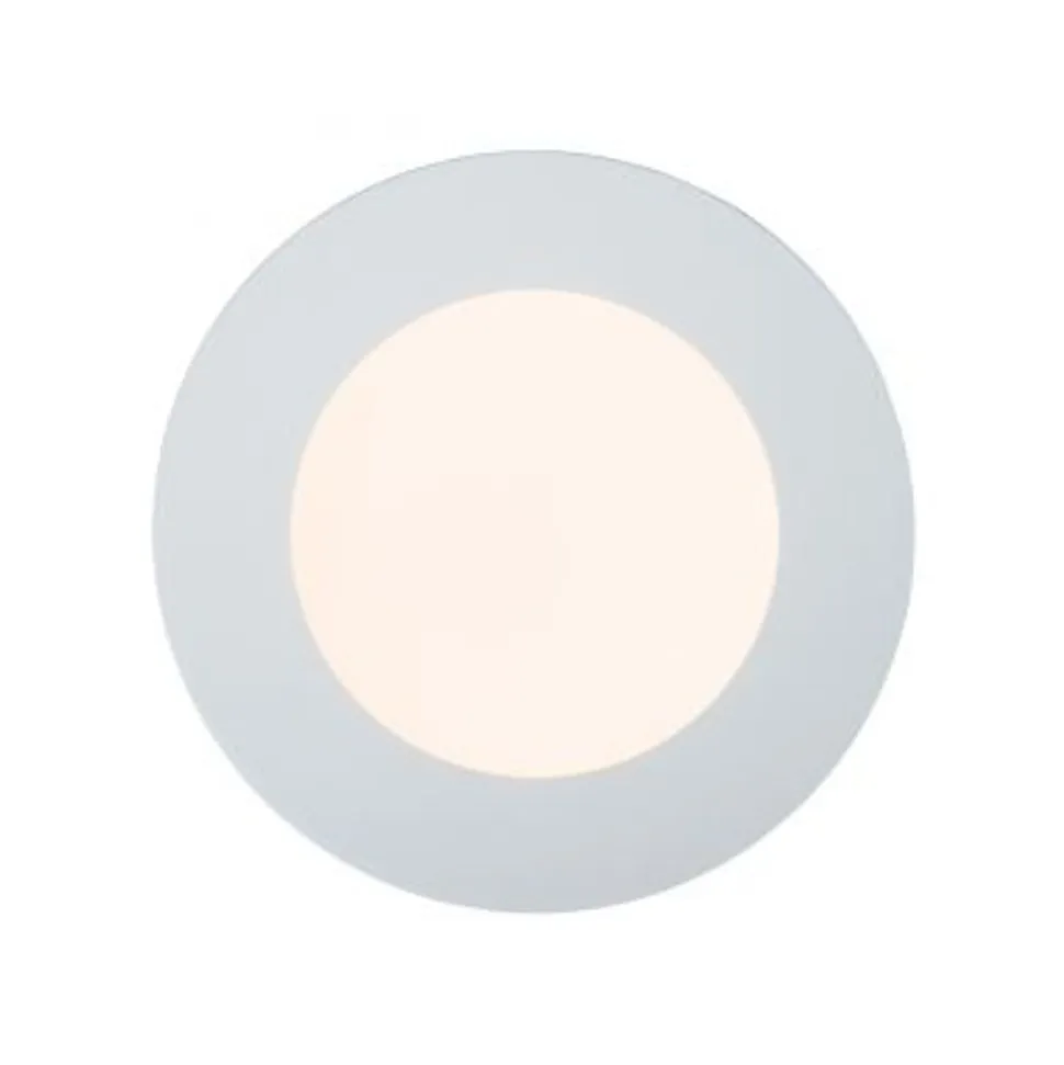 Lucide BRICE-LED - Plafonnière Badkamer - Ø 11,7 cm - LED Dimb. - 1x8W 3000K - IP44 - Wit