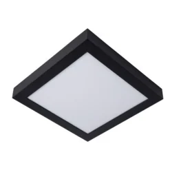 Lucide BRICE-LED Plafonnier Dimbaar 30W Vierkant IP44 Zwa