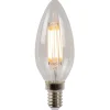 Lucide C35 - Filament lamp - Ø 3,5 cm - LED Dimb. - E14 - 1x4W 2700K - Transparant Lucide