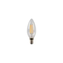 Lucide C35 - Filament lamp - Ø 3,5 cm - LED Dimb. - E14 - 1x4W 2700K - Transparant Lucide