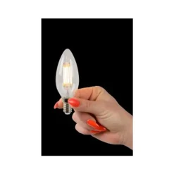 Lucide C35 - Filament lamp - Ø 3,5 cm - LED Dimb. - E14 - 1x4W 2700K - Transparant Lucide