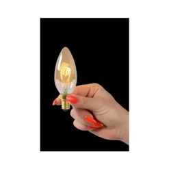 Lucide C35 - Filament lamp - Ø 3,5 cm - LED Dimb. - E14 - 1x3W 2200K - Amber