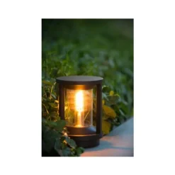 Lucide CADIX - Sokkellamp Buiten - Ø 16 cm - 1xE27 - IP65 - Zwart