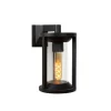 Lucide CADIX - Wandlamp Buiten - 1xE27 - IP65 - Zwart