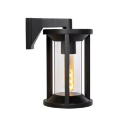 Lucide CADIX - Wandlamp Buiten - 1xE27 - IP65 - Zwart