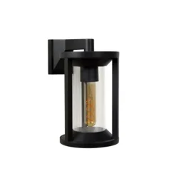 Lucide CADIX - Wandlamp Buiten - 1xE27 - IP65 - Zwart