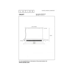 Lucide CALIXT - Hanglamp - 2xE27 - Zwart