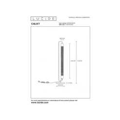 Lucide CALIXT - Vloerlamp - 2xE27 - Zwart