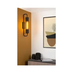 Lucide CALIXT - Wandlamp - 1xE27 - Zwart