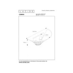 Lucide CANNA - Wandlamp - 1xE14 - Roest bruin