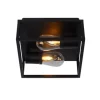 Lucide CARLYN - Plafonnière Badkamer - 2xE14 - IP54 - Zwart