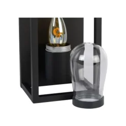 Lucide CARLYN - Wandlamp Badkamer - 1xE14 - IP54 - Zwart