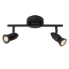 Lucide CARO Plafondspot-Zwart-2xGU10-5W-Metaal