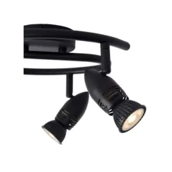 Lucide CARO Plafondspot-Zwart-Ø31-3xGU10-5W-Metaal