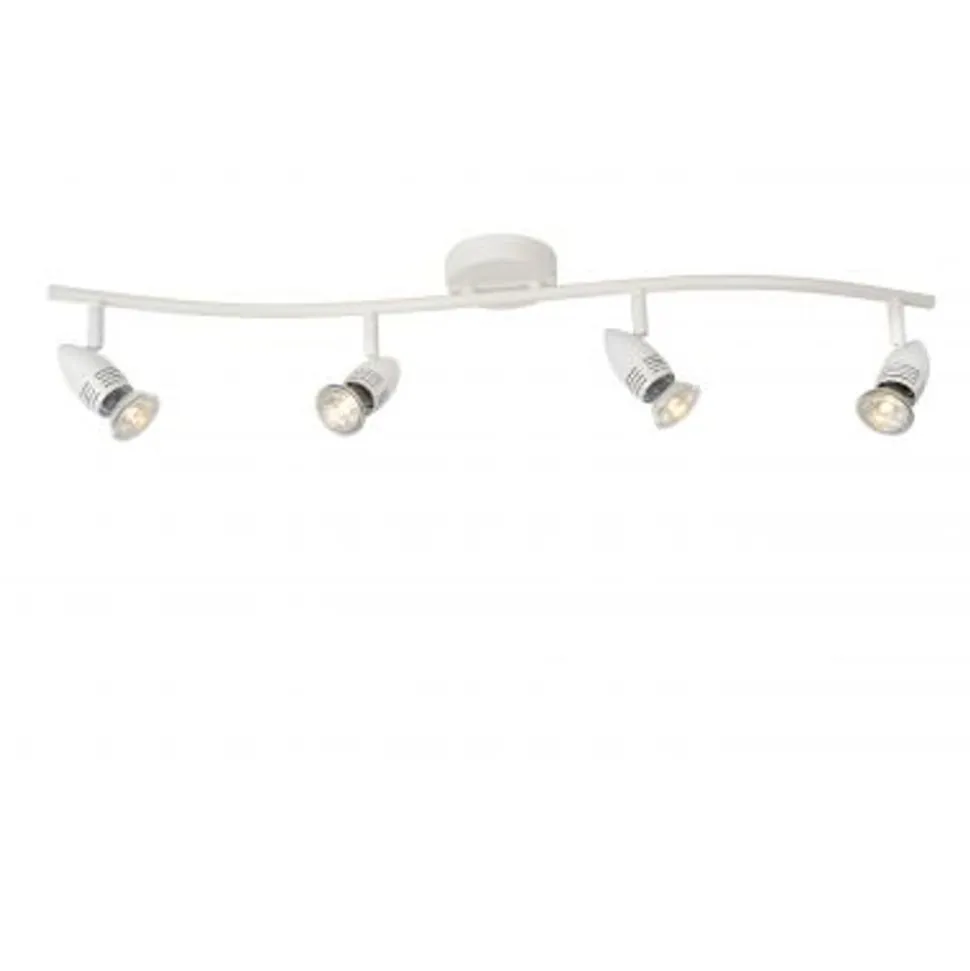 Lucide CARO-LED - Plafondspot - LED - GU10 - 4x5W 2700K - Wit