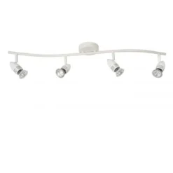 Lucide CARO-LED - Plafondspot - LED - GU10 - 4x5W 2700K - Wit
