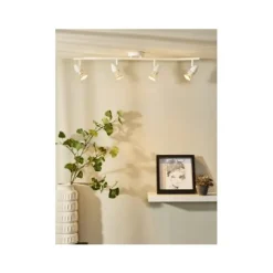 Lucide CARO-LED - Plafondspot - LED - GU10 - 4x5W 2700K - Wit