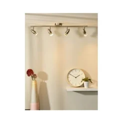 Lucide CARO-LED - Plafondspot - LED - GU10 - 4x5W 2700K - Mat chroom