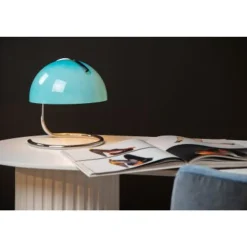 Lucide CATO Tafellamp-Blauw-Ø23,5-1xE27-40W-Glas