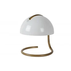 Lucide CATO Tafellamp-Wit-Ø23,5-1xE27-40W-Glas
