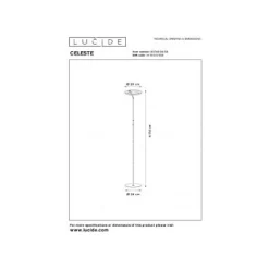 Lucide CELESTE Vloerlamp-Zwart-Ø28-LED Dimb.-21W-2700K
