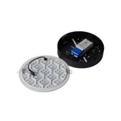 Lucide CERES-LED - Plafonnière Badkamer - Ø 21,5 cm - LED Dimb. - 1x30W 3000K - IP44 - Zwart Lucide