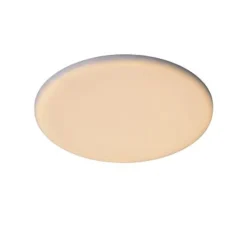 Lucide CERES-LED - Plafonnière Badkamer - Ø 21,5 cm - LED Dimb. - 1x30W 3000K - IP44 - Zwart Lucide