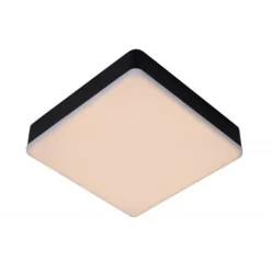 Lucide CERES-LED - Plafonnière Badkamer - LED Dimb. - 1x30W 3000K - IP44 - Zwart Lucide