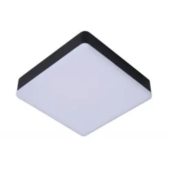 Lucide CERES-LED - Plafonnière Badkamer - LED Dimb. - 1x30W 3000K - IP44 - Zwart Lucide