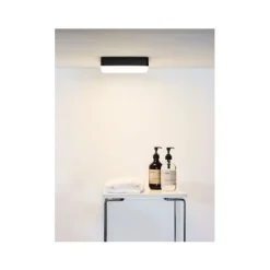Lucide CERES-LED - Plafonnière Badkamer - LED Dimb. - 1x30W 3000K - IP44 - Zwart Lucide