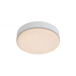 Lucide CERES-LED - Plafonnière Badkamer - Ø 21,5 cm - LED Dimb. - 1x30W 3000K - IP44 - Wit Lucide