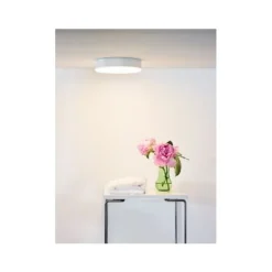 Lucide CERES-LED - Plafonnière Badkamer - Ø 21,5 cm - LED Dimb. - 1x30W 3000K - IP44 - Wit Lucide