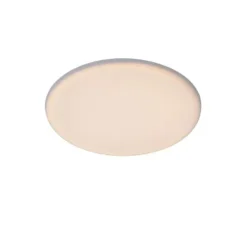 Lucide CERES-LED - Plafonnière Badkamer - Ø 21,5 cm - LED Dimb. - 1x30W 3000K - IP44 - Wit Lucide