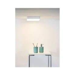 Lucide CERES-LED - Plafonnière Badkamer - LED Dimb. - 1x30W 3000K - IP44 - Wit Lucide
