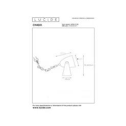 Lucide CHAGO - Tafellamp - 1xE14 - Roze