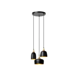 Lucide CHAYANNE Hanglamp-Zwart-3xE14-40W-Alumin.