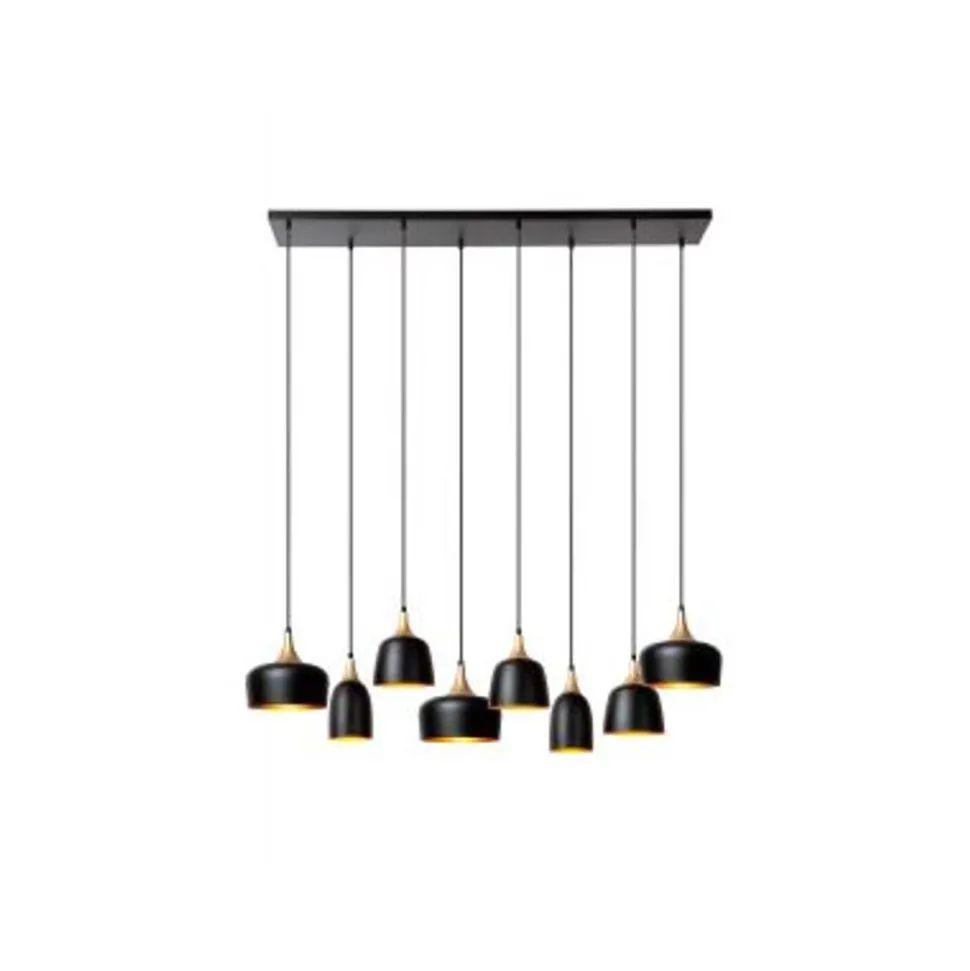 Lucide CHAYANNE Hanglamp-Zwart-8xE14-40W-Alumin.