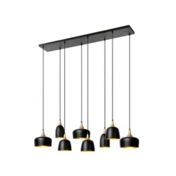 Lucide CHAYANNE Hanglamp-Zwart-8xE14-40W-Alumin.