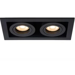 Lucide CHIMNEY - Inbouwspot - 2xGU10 - Zwart Lucide