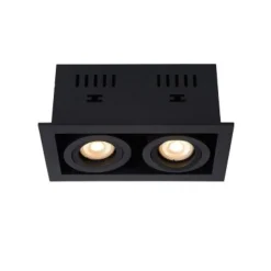 Lucide CHIMNEY - Inbouwspot - 2xGU10 - Zwart Lucide