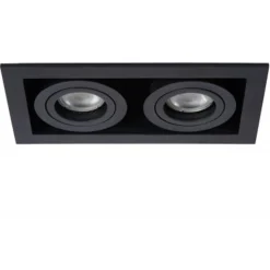 Lucide CHIMNEY - Inbouwspot - 2xGU10 - Zwart Lucide