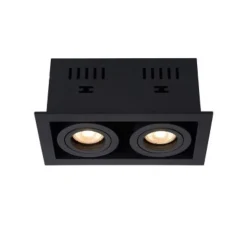 Lucide CHIMNEY - Inbouwspot - 2xGU10 - Zwart Lucide