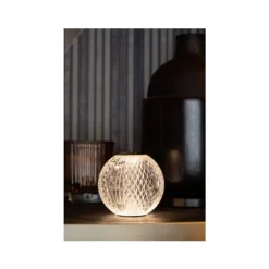 Lucide CINTRA Tafellamp-Transp.-Ø11-LED Dimb.-2W-2700K